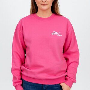 The Beach Club Pink Fleece Sweatshirt Size Large